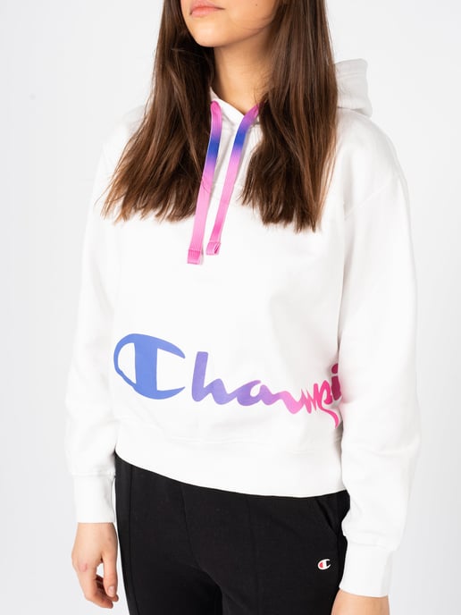 Champion Sweatshirt Hoodie Woman's White - Image 5