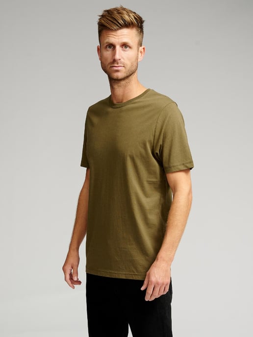 Biologisch Basic T-Shirt - Legergroen - Image 3