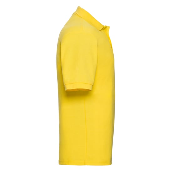 Russell Mens Polycotton Pique Polo Shirt (Yellow) - Image 3