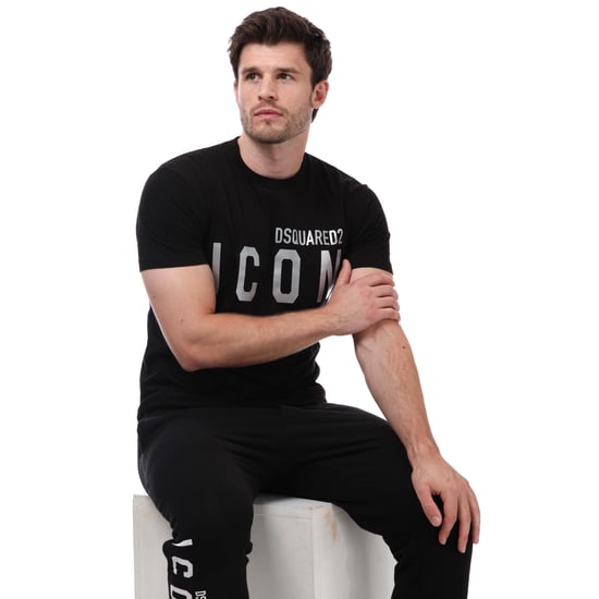 Men's DSquared2 Icon T-Shirt in Black - Image 4