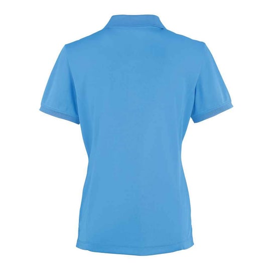 Premier Womens/Ladies Coolchecker Pique Polo Shirt (Sapphire Blue) - Image 2