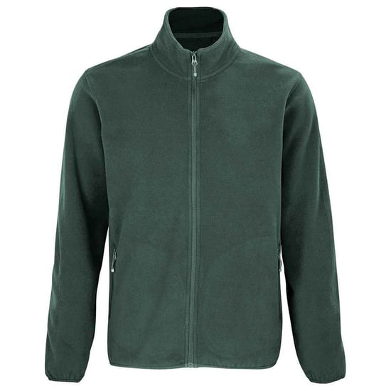SOLS Mens Factor Recycled Fleece Jacket (Forest Green) - Image 1