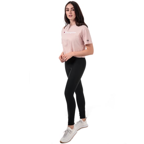 Women's Champion Crew Neck Cropped T-Shirt in Pink - Image 3