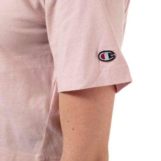 Women's Champion Crew Neck Cropped T-Shirt in Pink - Image 4