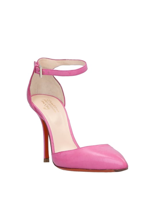 Santoni Pink Leather Heels
