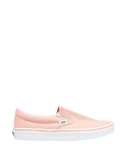Vans Salmon Pink Canvas Slip Ons