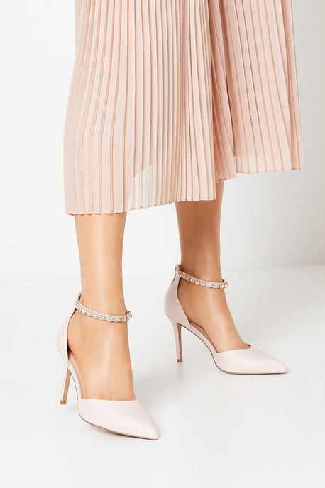 Tatiana Jewelled Anklet High Stiletto Court Shoes