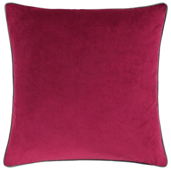 Paoletti Meridian Piped Velvet Cushion Cover