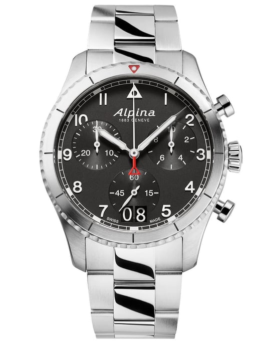 Alpina Startimer Pilot Heren Horloge Zilverkleurig AL-372BW4S26B - Image 1