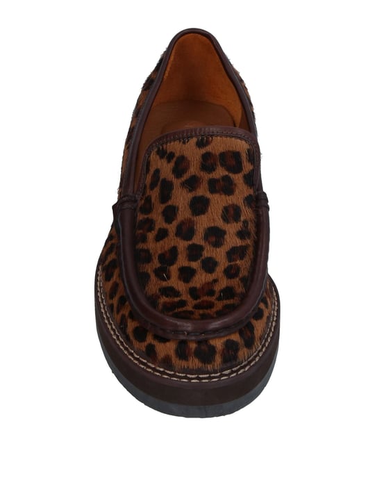 See By Chloe Brown Print Leather Loafers