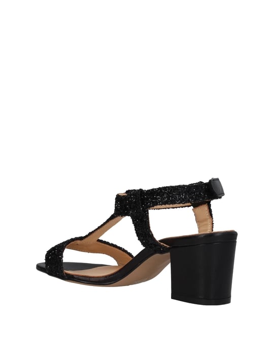 Mally Black Heeled Sandals