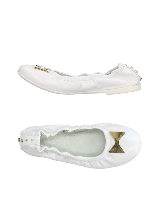 FOOTWEAR Armani Junior White Girl Leather