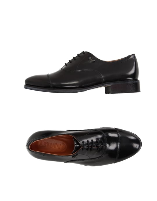 FOOTWEAR Armani Junior Black Boy Leather