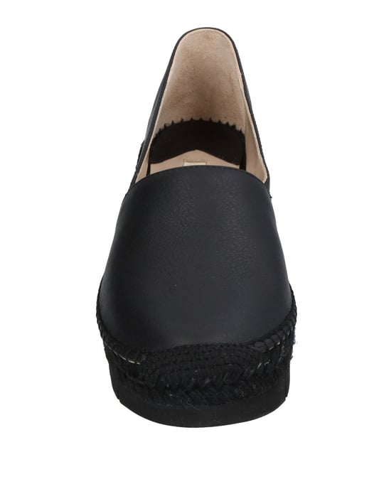 Paloma Barceló Black Leather Espadrilles
