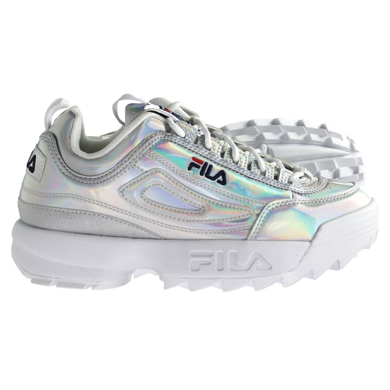 Fila Disruptor M Low Womens Silver Trainers
