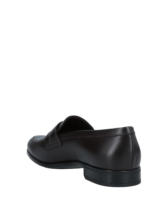 Doucal's Dark Brown Calf Leather Loafers