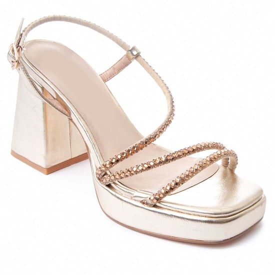 Montevita Heel Sandal Festsand5 In Gold - Image 3