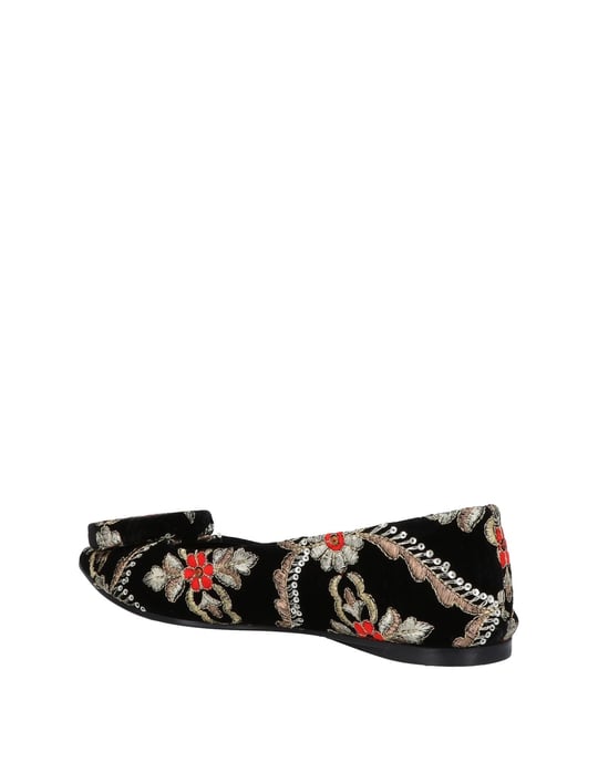 Shy By Arvid Yuki Black Print Pointed Ballet Flats