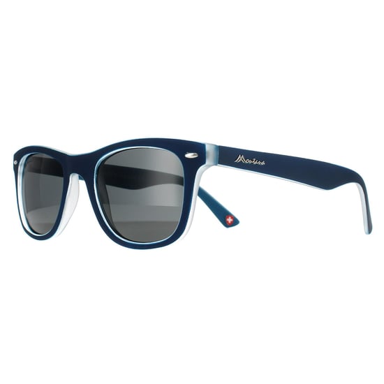 Montana Square Unisex Navy Blue Rubbertouch Grey Polarized MP41 Sunglasses