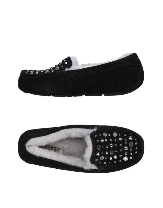 Ugg Australia Black Leather Studded Slippers