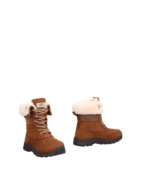 Ugg Australia Camel Leather Lace Up Boots