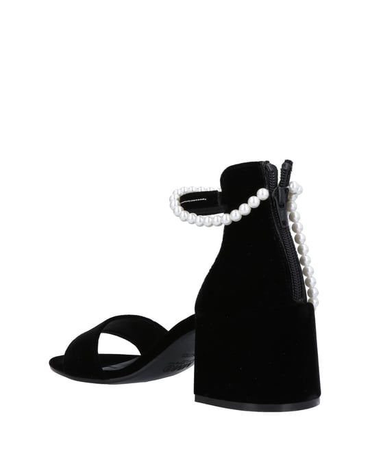 MM6 Maison Margiela Black Heeled Sandals