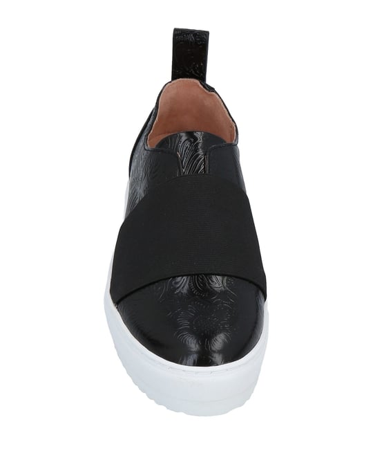 Jil Sander Navy Black Calf Leather Slip Ons