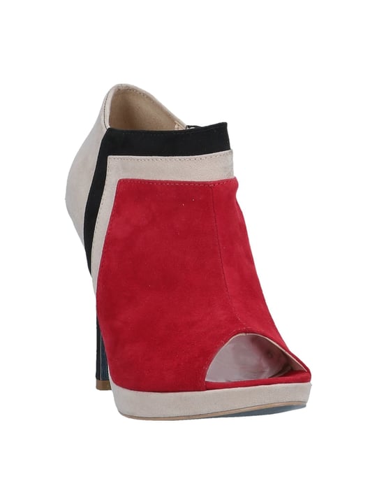 Trussardi Jeans Women's Shoe Boots Red Leather