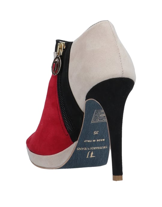 Trussardi Jeans Women's Shoe Boots Red Leather