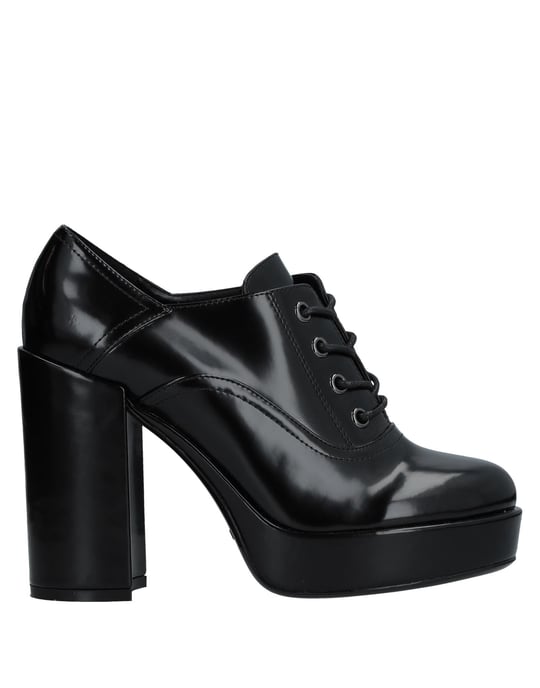 Cafenoir Black Lace Up Heels