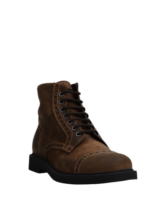 Bruno Bordese Man Ankle boots Khaki Leather