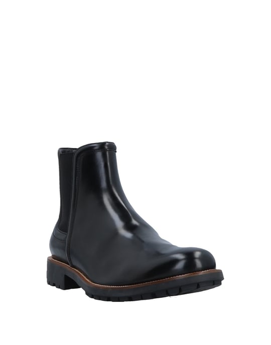 Hogan Black Leather Ankle Boots