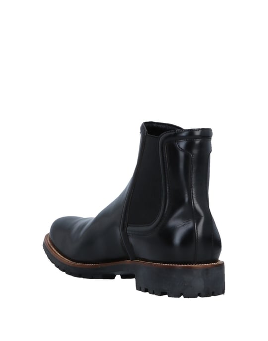 Hogan Black Leather Ankle Boots