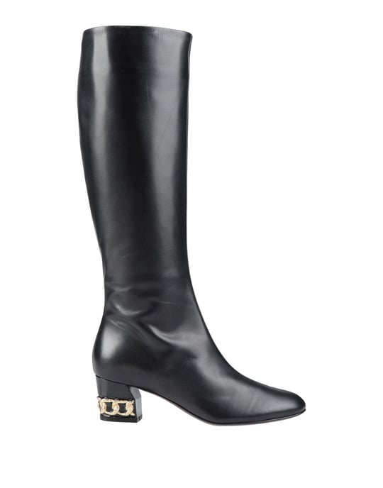 Casadei Black Leather Boots