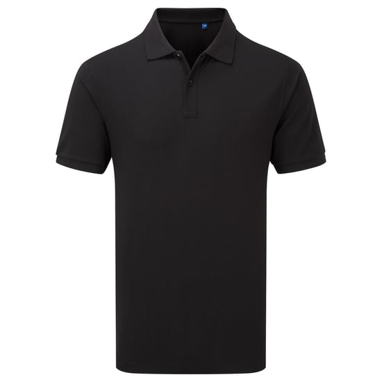 Premier Unisex Adult HeiQ Viroblock Polo Shirt (Black) - Image 1