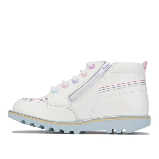 Girl's Kickers Children Kick Hi Fleur Boots in White