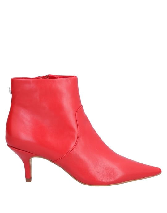Steve Madden Red Leather Ankle Boots
