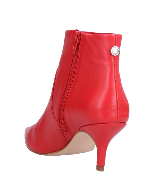 Steve Madden Red Leather Ankle Boots