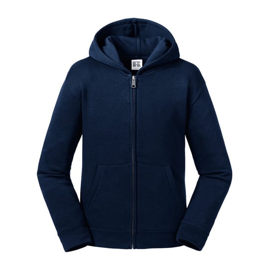 Russell Kids/Childrens Authentic Zip Hooded Sweatshirt (French Navy) - Image 1