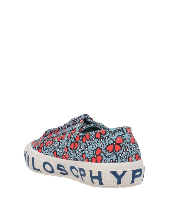 Superga X Philosophy Di Lorenzo Serafini Azure Floral Design Cotton Canvas Sneakers