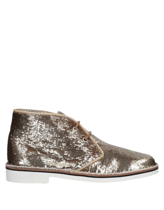 Pollini Women's Ankle Boots Platinum Textile Fibres