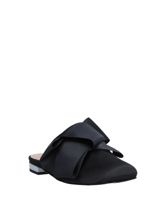 Tipe E Tacchi Women's Mules Black Textile Fibres