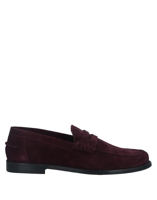 Sergio Rossi Garnet Leather Loafers