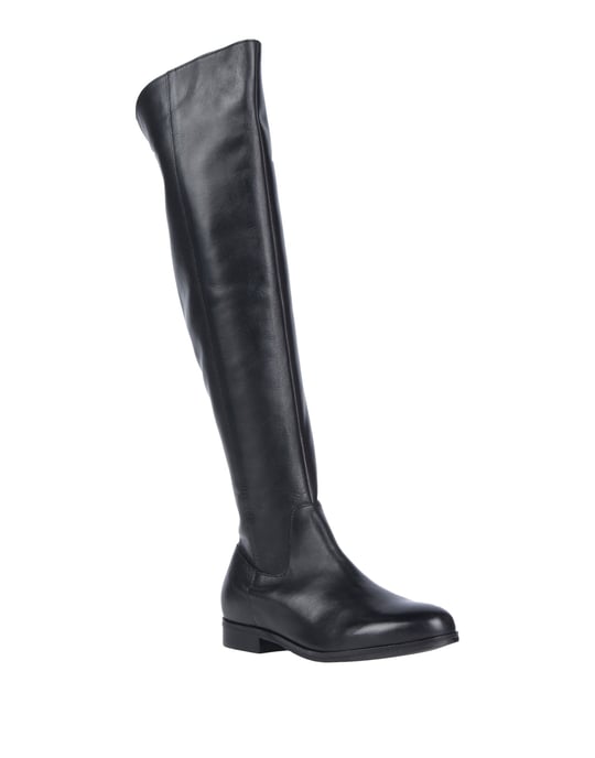 Cafenoir Black Leather Knee High Boots