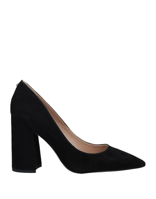 Sam Edelman Black Leather Court Shoe Heels