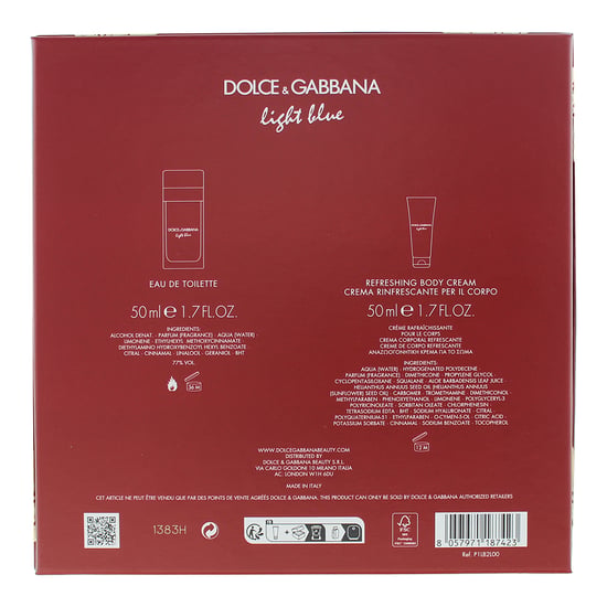Dolce & Gabbana Light Blue Eau De Toilette 50ml Gift Set - Image 4