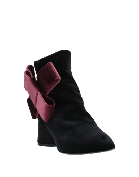 Tipe E Tacchi Women's Ankle Boots Black Textile Fibres