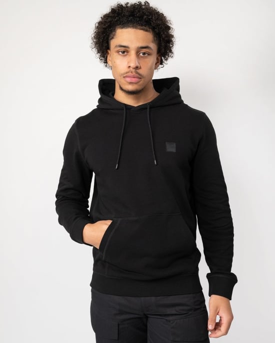 BOSS Orange Wetalk Mens Pullover Hoodie With Logo Patch NOS - Image 1