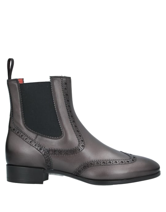 Santoni Women's Ankle Boots Lead Leather