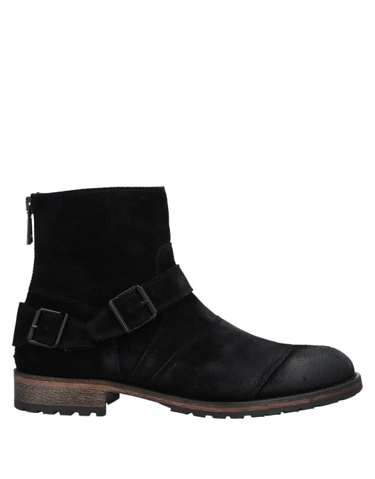 Belstaff Black Leather Ankle Boots